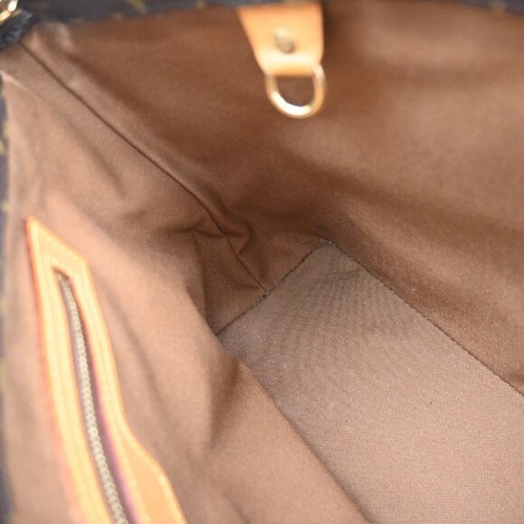 LOUIS VUITTON Cabas Piano Shoulder Bag Monogram Leather Brown - Picture 12 of 15